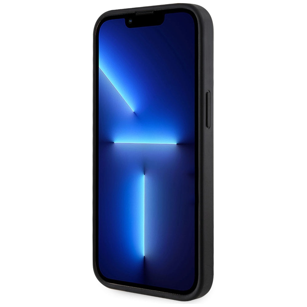 Ovitek MagSafe za Apple iPhone 15, Guess, Cardslot 4G Stripes, Črn