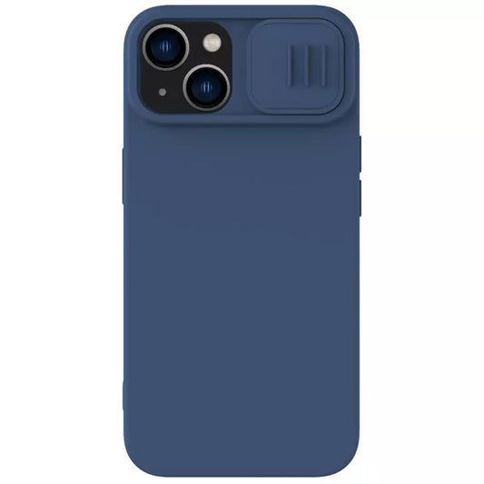 MagSafe ovitek za Apple iPhone 15 Plus, Nillkin, CamShield Silky, modra