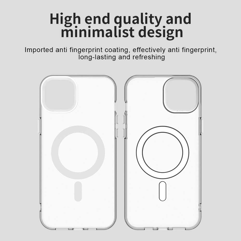 MagSafe ovitek za Apple iPhone 15 Plus, Techsuit, CandyCase, Bela