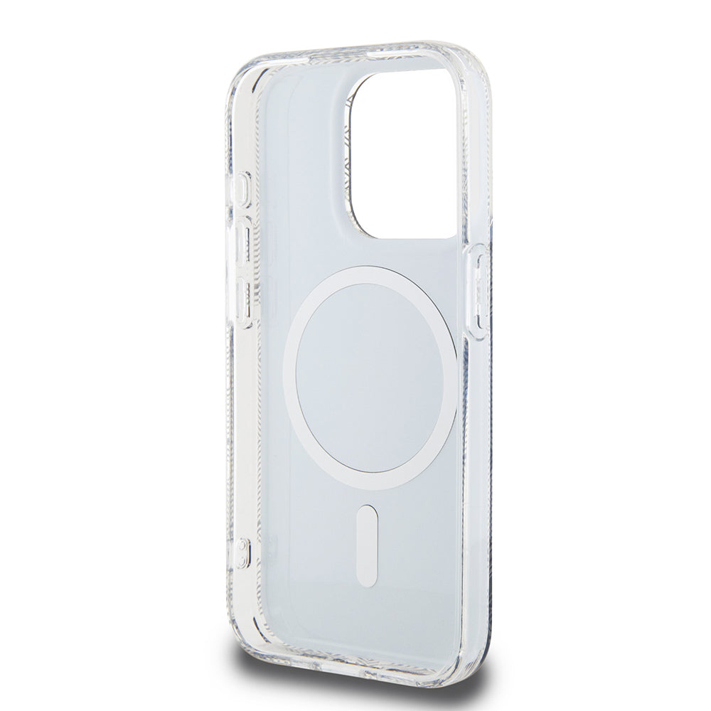 Ovitek MagSafe za Apple iPhone 15 Pro, Guess, IML Gcube, črn