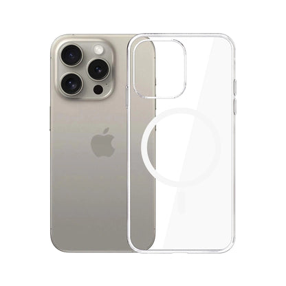 MagSafe ovitek za Apple iPhone 15 Pro Max, 3MK, Clear MagCase, Prozoren
