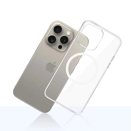 MagSafe ovitek za Apple iPhone 15 Pro Max, 3MK, Clear MagCase, Prozoren