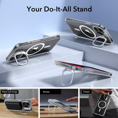 MagSafe Case for Apple iPhone 15 Pro Max, ESR, Classic Hybrid Kickstand, Transparent