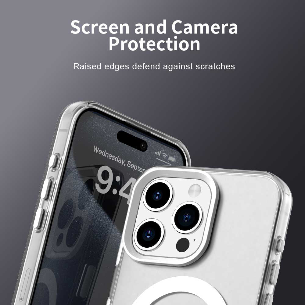 MagSafe ovitek za Apple iPhone 15 Pro Max, Techsuit, CandyCase, Bela