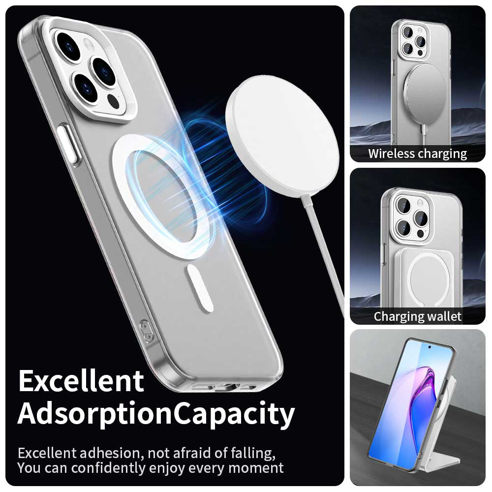 MagSafe ovitek za Apple iPhone 15 Pro Max, Techsuit, CandyCase, Bela