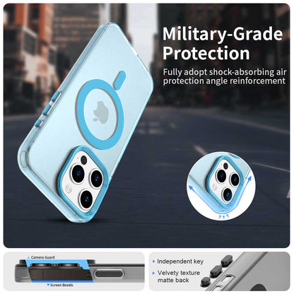 MagSafe Case for Apple iPhone 15 Pro Max, Techsuit, CandyCase, Blue