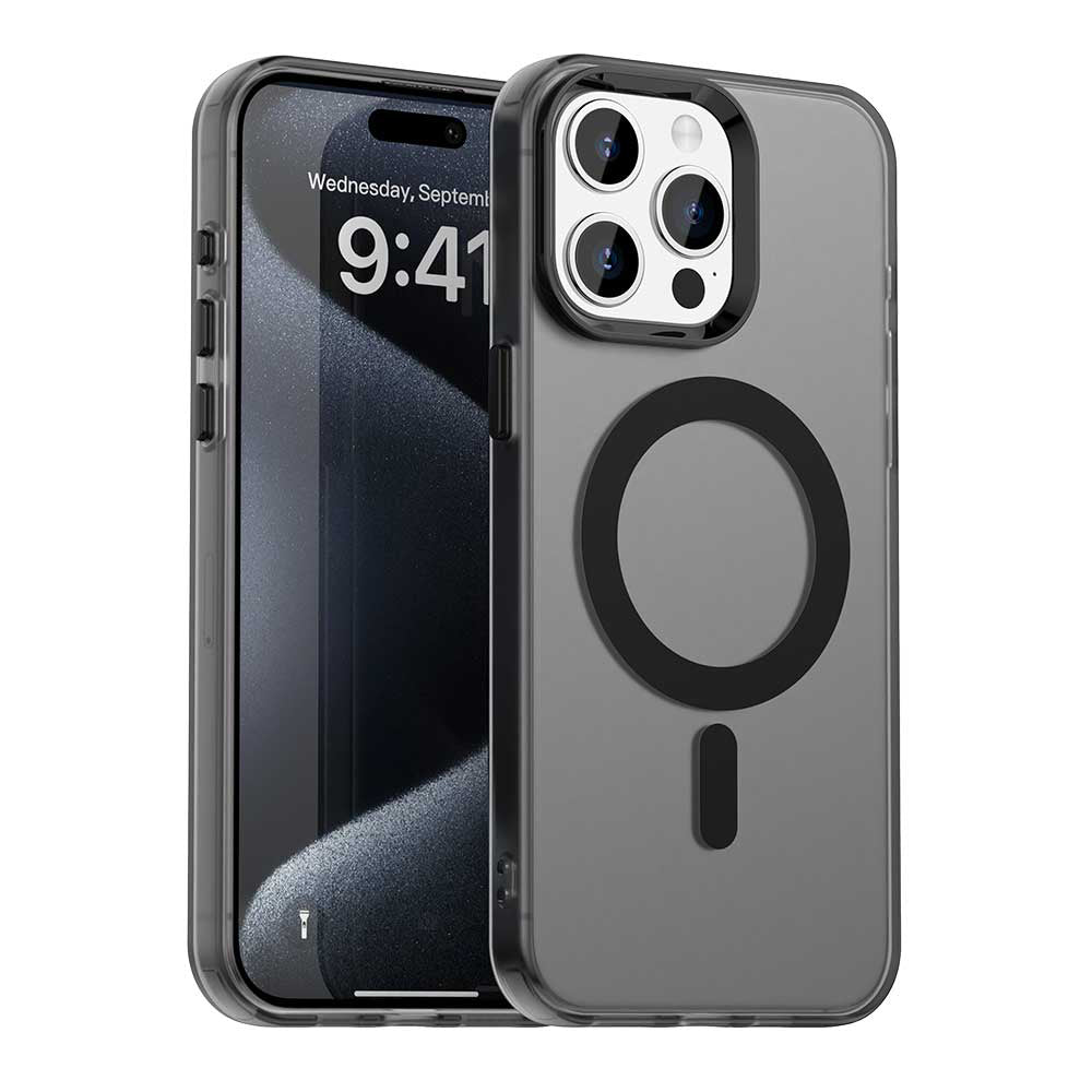 MagSafe ovitek za Apple iPhone 15 Pro Max, Techsuit, CandyCase, Črn