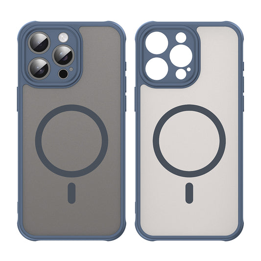MagSafe ovitek za Apple iPhone 15 Pro Max, Techsuit, HaloFrost II, Temno modra