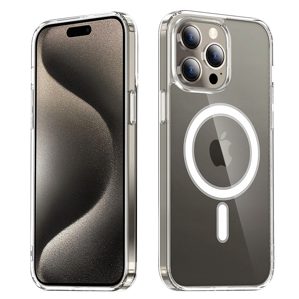 Ovitek MagSafe za Apple iPhone 15 Pro Max, Techsuit, Pro, Prozoren