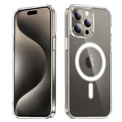 Ovitek MagSafe za Apple iPhone 15 Pro Max, Techsuit, Pro, Prozoren