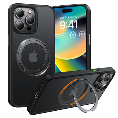 Ovitek MagSafe za Apple iPhone 15 Pro Max, Torras, Ostand Pro, Črn