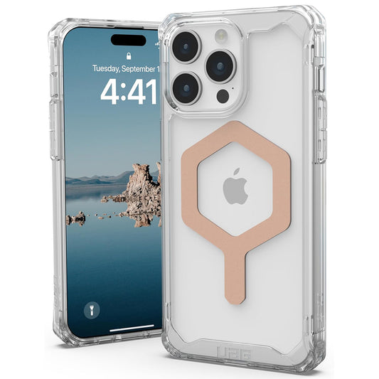 MagSafe ovitek za Apple iPhone 15 Pro Max, Urban Armor Gear, Plyo, rožnato zlata