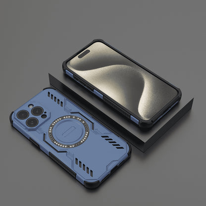 MagSafe ovitek za Apple iPhone 15 Pro, Techsuit, ArmorMag, modra