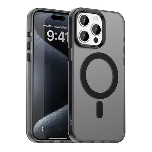 MagSafe ovitek za Apple iPhone 15 Pro, Techsuit, CandyCase, Črn
