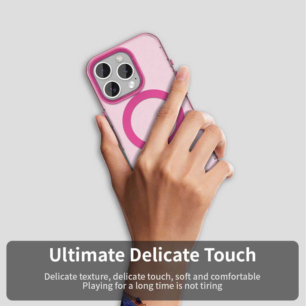 MagSafe ovitek za Apple iPhone 15 Pro, Techsuit, CandyCase, roza