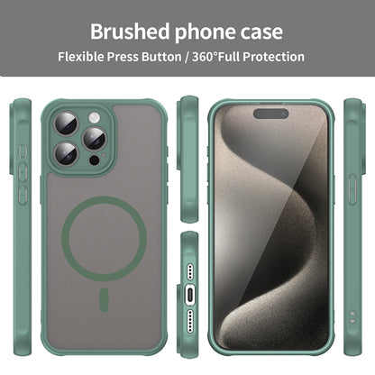MagSafe ovitek za Apple iPhone 15 Pro, Techsuit, HaloFrost II, Zelen