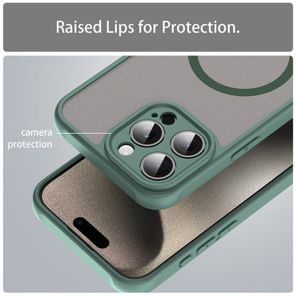 MagSafe ovitek za Apple iPhone 15 Pro, Techsuit, HaloFrost II, Zelen