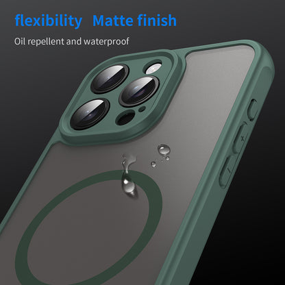 MagSafe ovitek za Apple iPhone 15 Pro, Techsuit, HaloFrost II, Zelen