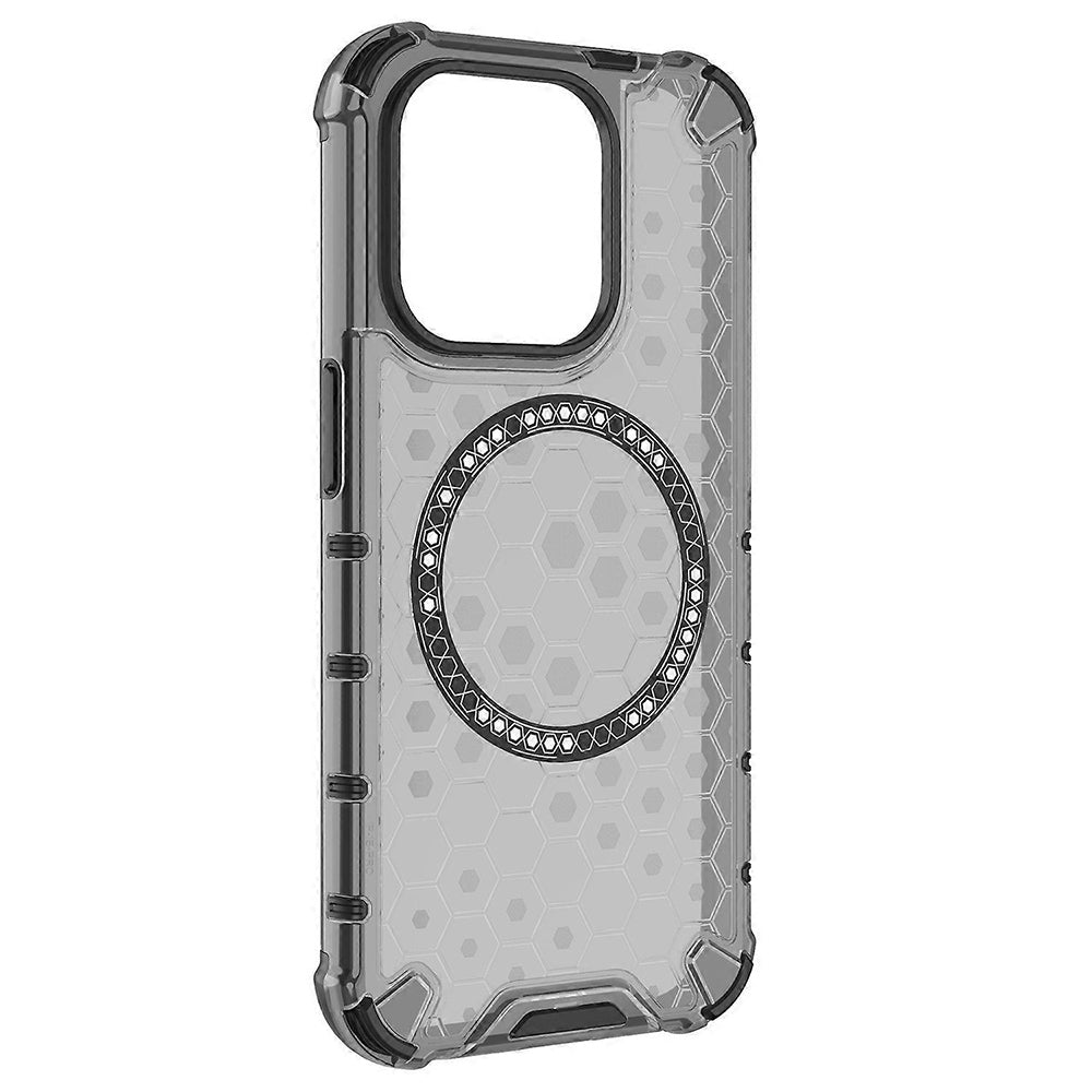 MagSafe ovitek za Apple iPhone 15 Pro, Techsuit, HoneyComb Shield, Črn