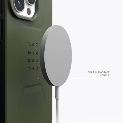 Ovitek MagSafe za Apple iPhone 15 Pro, Urban Armor Gear, Civilian, Zelen