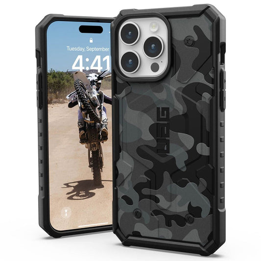MagSafe ovitek za Apple iPhone 15 Pro, Urban Armor Gear, Pathfinder SE Midnight Camo, Kamuflaža
