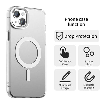 MagSafe ovitek za Apple iPhone 15, Techsuit, CandyCase, bel