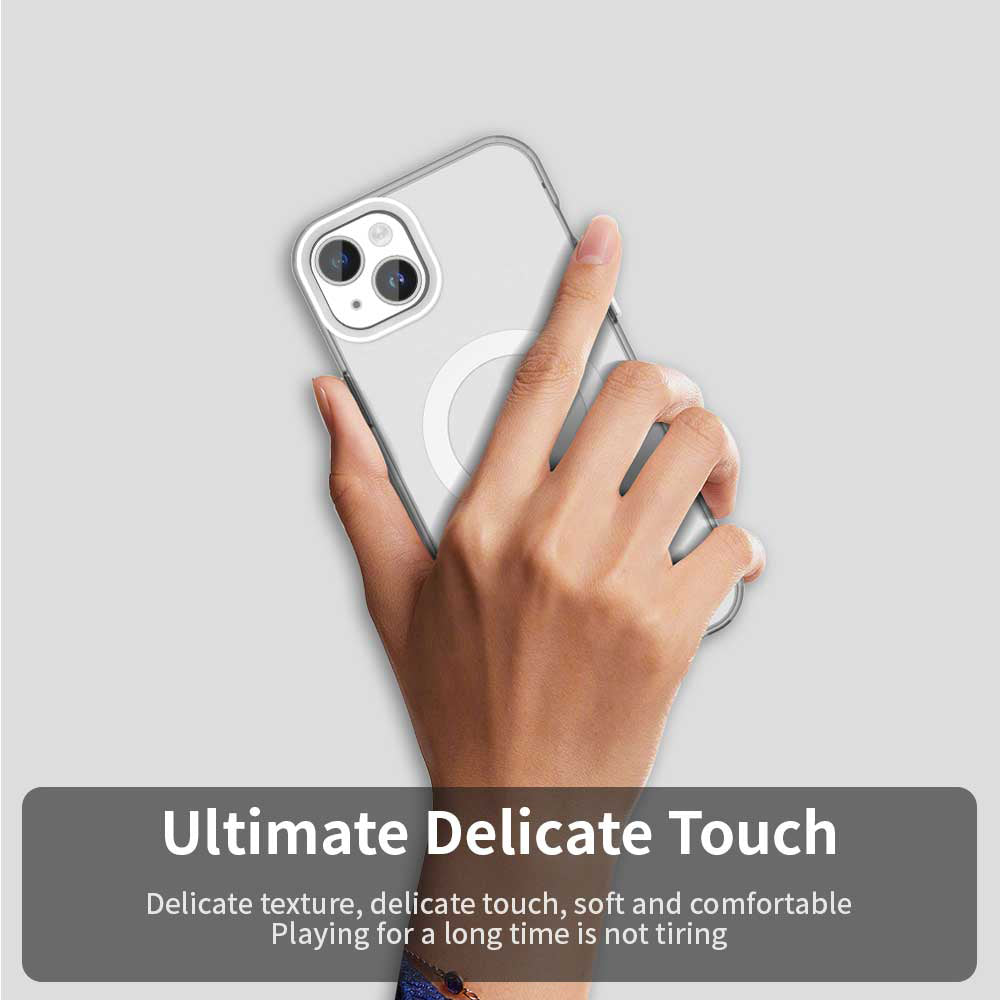 MagSafe ovitek za Apple iPhone 15, Techsuit, CandyCase, bel
