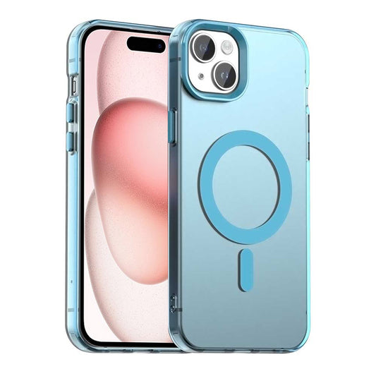 MagSafe ovitek za Apple iPhone 15, Techsuit, CandyCase, modra