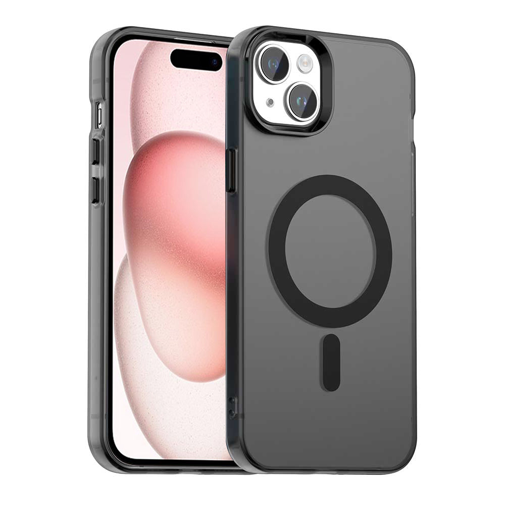MagSafe ovitek za Apple iPhone 15, Techsuit, CandyCase, Črn