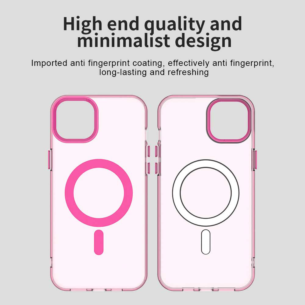 MagSafe ovitek za Apple iPhone 15, Techsuit, CandyCase, Roza