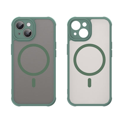 Ovitek MagSafe za Apple iPhone 15, Techsuit, HaloFrost II, Zelen