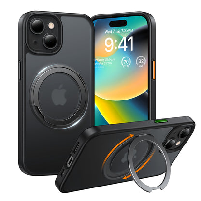 Ovitek MagSafe za Apple iPhone 15, Torras, Ostand Pro, Črn