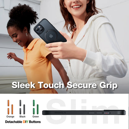 Ovitek MagSafe za Apple iPhone 15, Torras, Ostand Pro, Črn