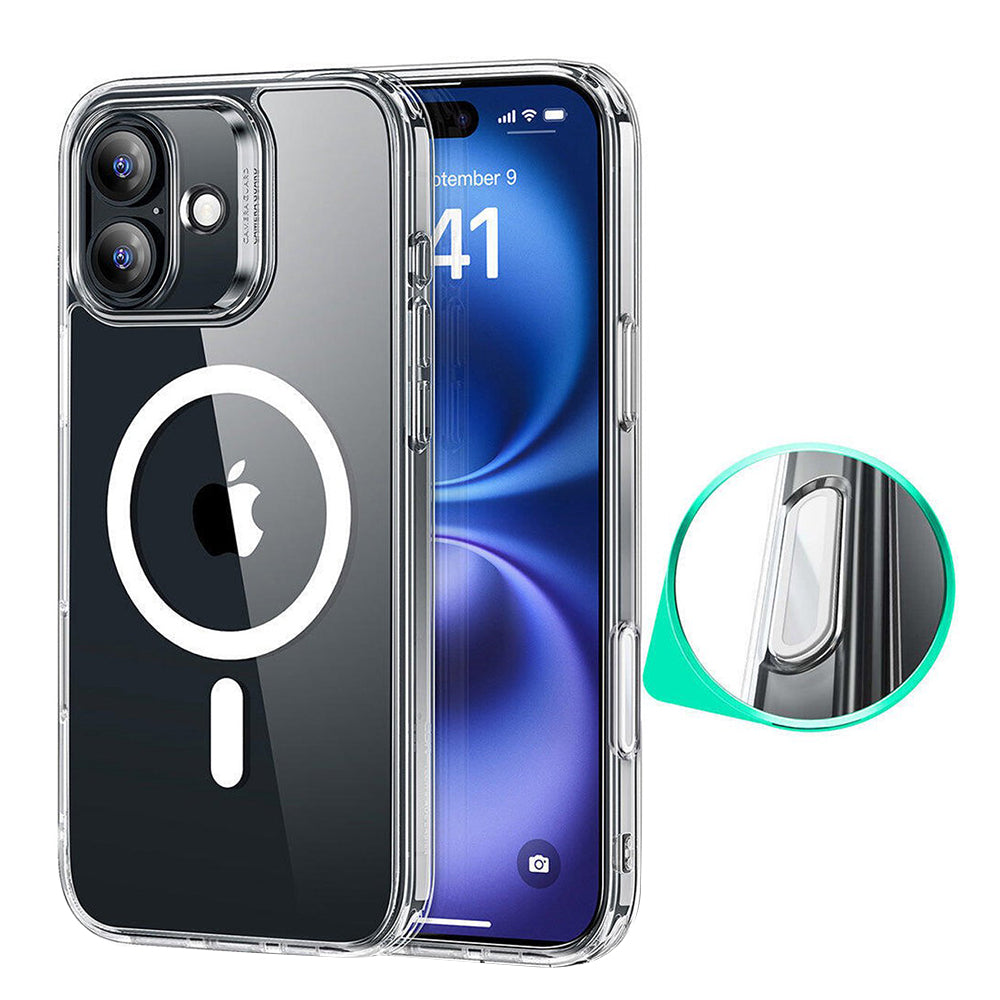 MagSafe Case for Apple iPhone 16, ESR, Classic Hybrid Slide, Transparent