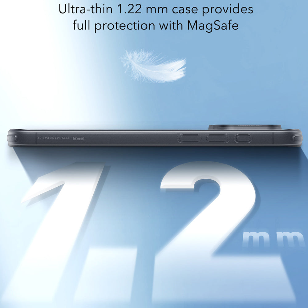 Ovitek MagSafe za Apple iPhone 16, ESR, Zero, Satenasto črn
