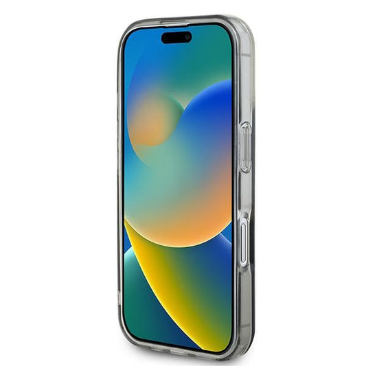 MagSafe ovitek za Apple iPhone 16, Guess, IML Flowers Wreath, črna