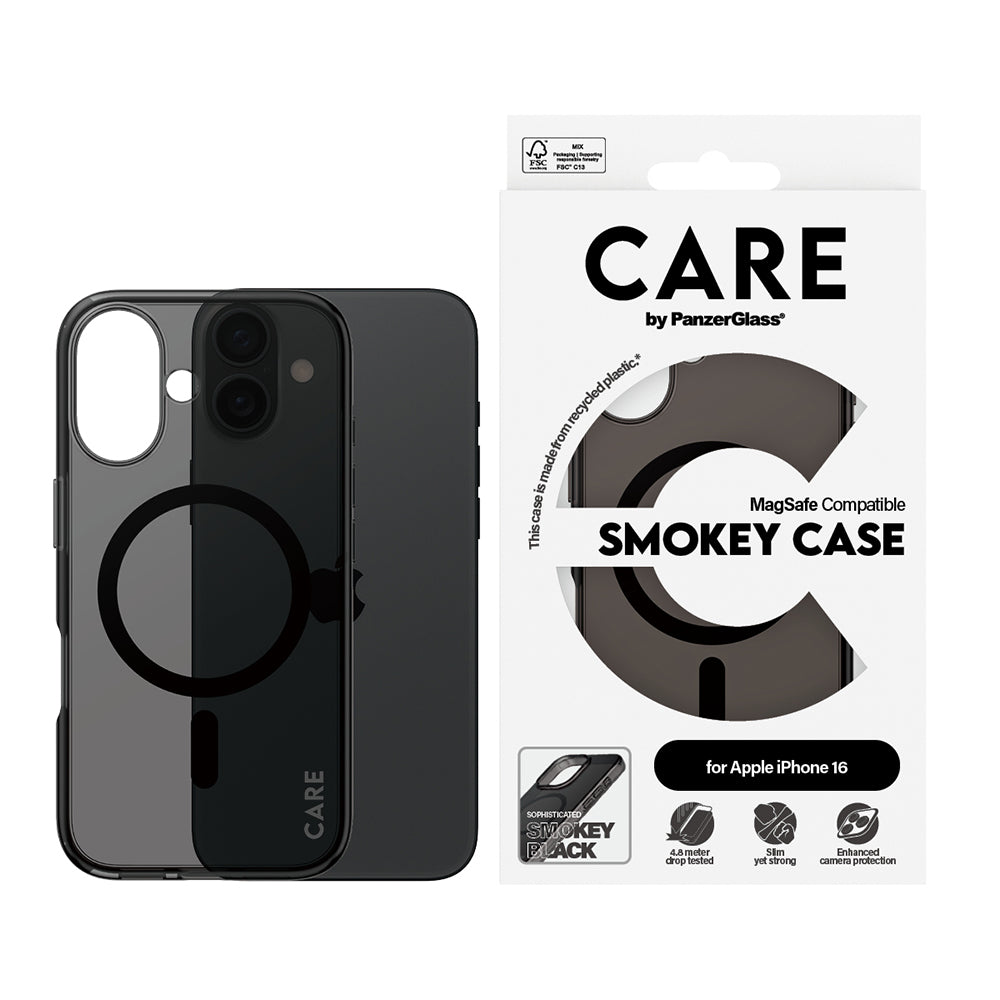 Ovitek MagSafe za Apple iPhone 16, PanzerGlass, Care Urban Combat, Črn