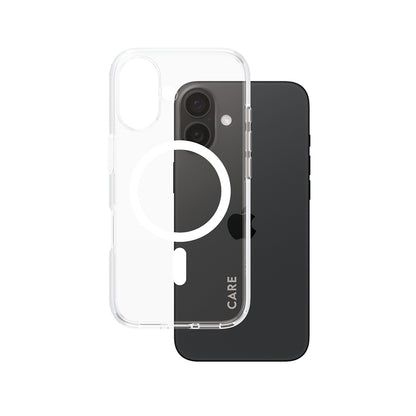 Ovitek MagSafe za Apple iPhone 16, PanzerGlass, Care Urban Combat, Prozorno Bel