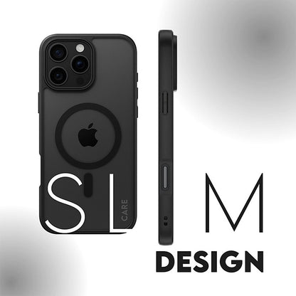 MagSafe Case for Apple iPhone 16, PanzerGlass, Frame, Black Transparent