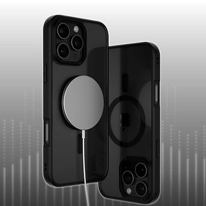 MagSafe Case for Apple iPhone 16, PanzerGlass, Frame, Black Transparent