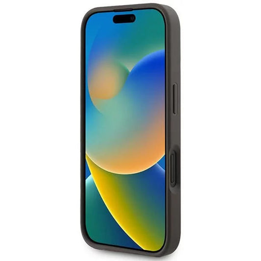 Ovitek MagSafe za Apple iPhone 16 Plus, Guess, 4G Ring Classic Logo, rjava