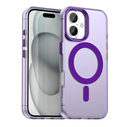Ovitek MagSafe za Apple iPhone 16 Plus, Techsuit, CandyCase, Vijoličen