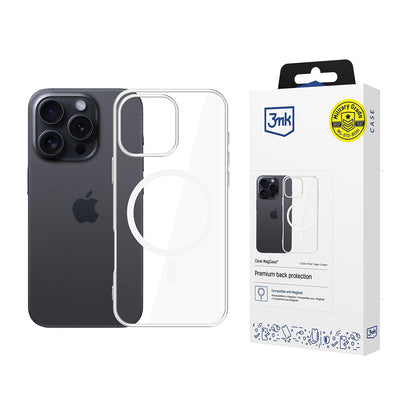 MagSafe ovitek za Apple iPhone 16 Pro, 3MK, Clear MagCase, Prozoren