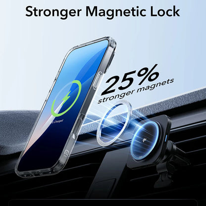 Ovitek MagSafe za Apple iPhone 16 Pro, ESR, Classic Hybrid Kickstand, Satenasto črn