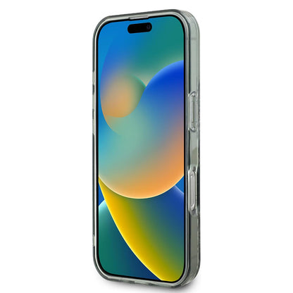 Ovitek MagSafe za Apple iPhone 16 Pro, Guess, IML Flower & Tonal Circle, zelen