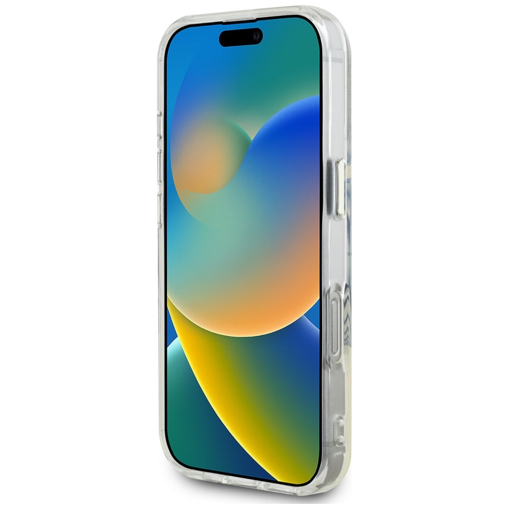 Ovitek MagSafe za Apple iPhone 16 Pro, Guess, IML Metal Colored Circle, črn