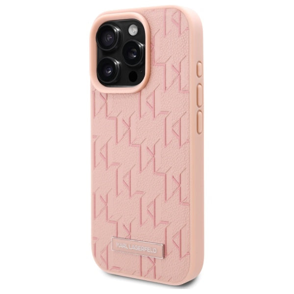 MagSafe Case for Apple iPhone 16 Pro, Karl Lagerfeld, Hot Stamp, Pink