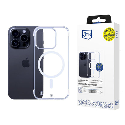 MagSafe ovitek za Apple iPhone 16 Pro Max, 3MK, Just20g, Prozoren