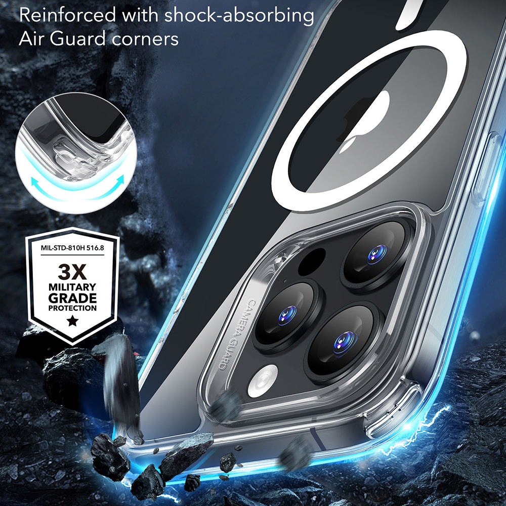 MagSafe Case for Apple iPhone 16 Pro Max, ESR, Classic Hybrid, Transparent