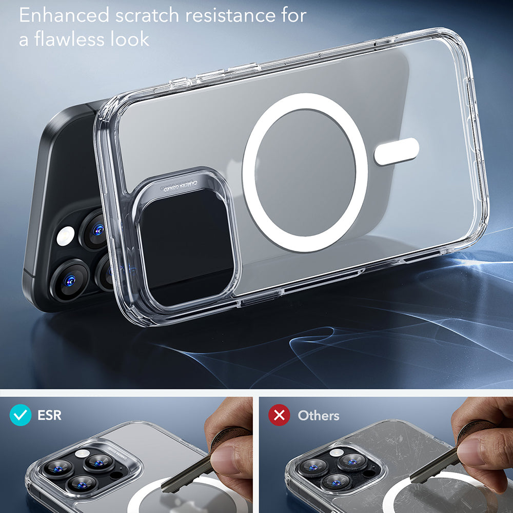MagSafe Case for Apple iPhone 16 Pro Max, ESR, Classic Hybrid, Satin Transparent